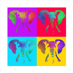 Pop Art - African Elephant Posters and Art